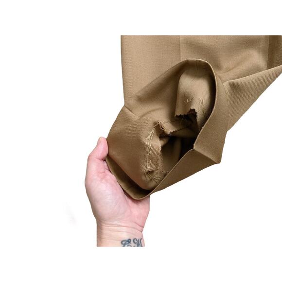 ALEXANDERS Griff Styl Womens Size US 10 Vintage Tan High Rise Wool Dress Pants - Picture 6 of 11